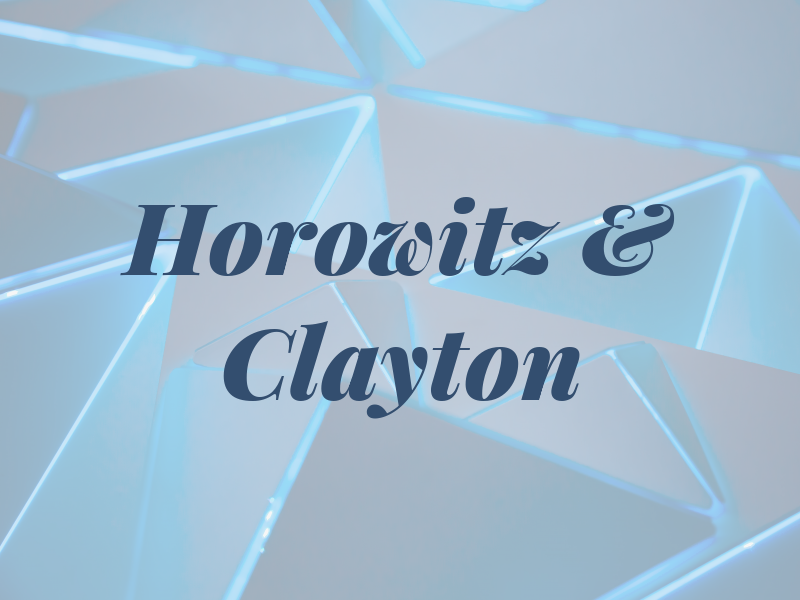 Horowitz & Clayton