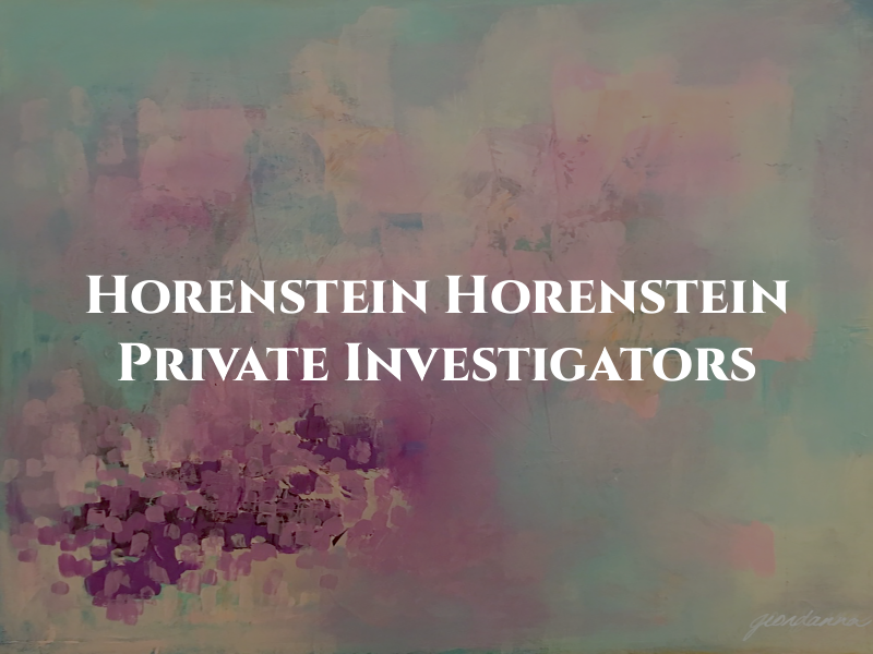 Horenstein & Horenstein Private Investigators