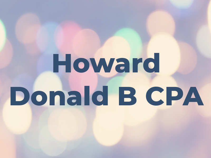 Howard Donald B CPA