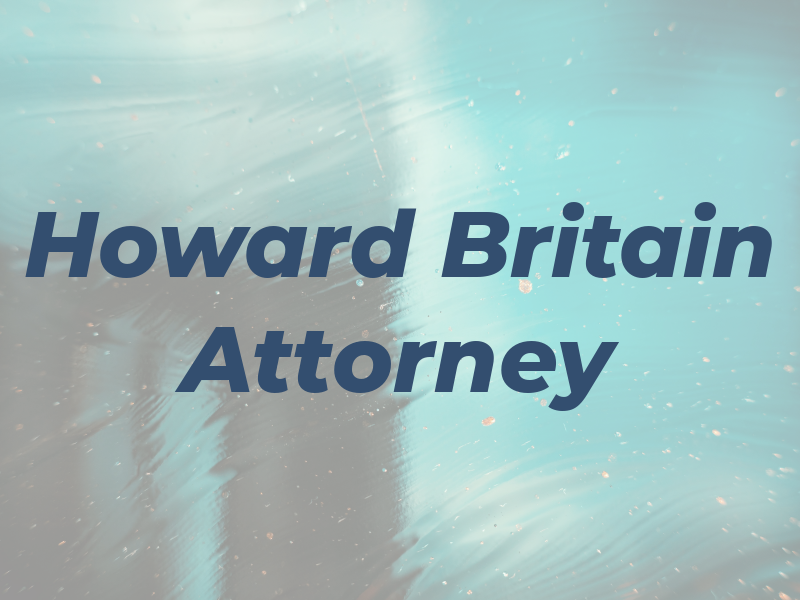Howard W Britain Attorney At Law