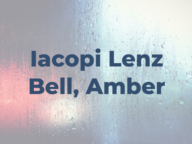Iacopi Lenz & Co: Bell, Amber H., CPA