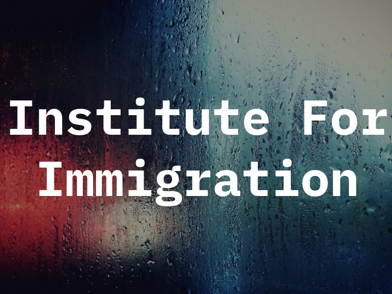 Institute For Immigration