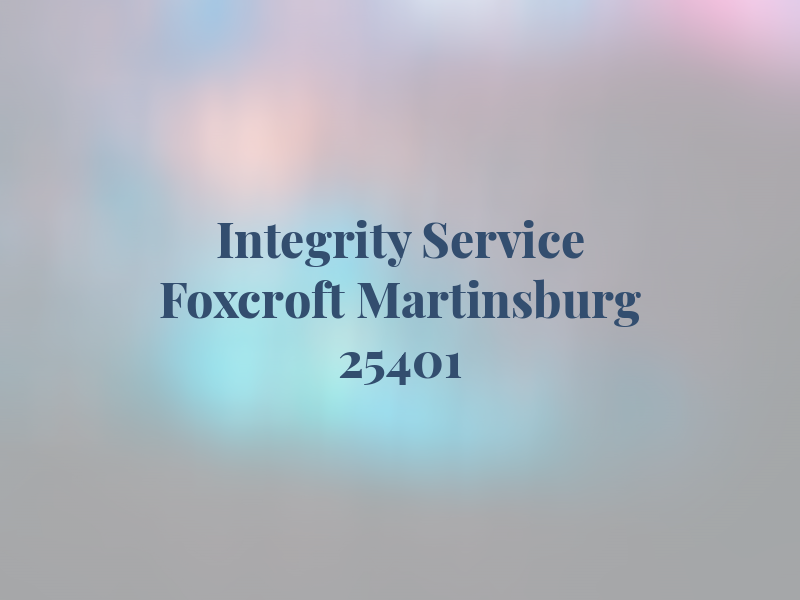 Integrity Tax Service 920 Foxcroft Ave Martinsburg WV 25401