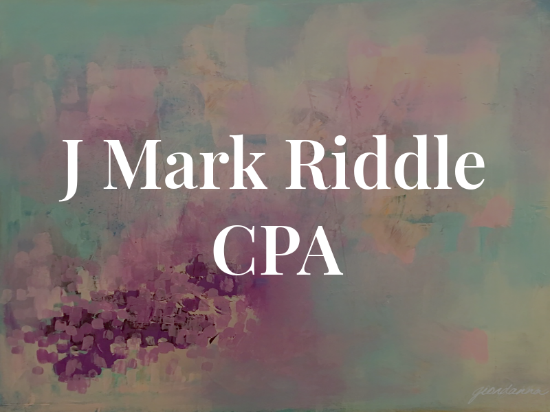 J Mark Riddle CPA