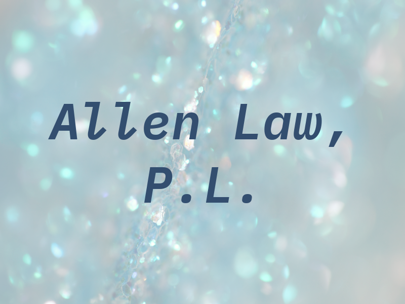 J. Allen Law, P.L.