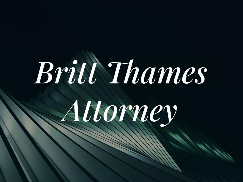 J. Britt Thames Attorney At Law