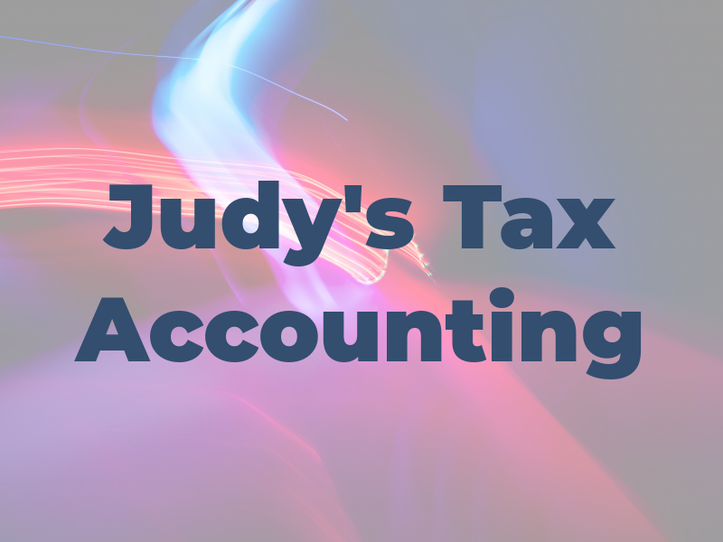 Judy's Tax Accounting
