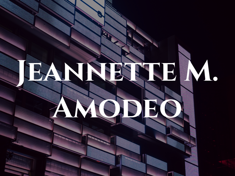 Jeannette M. Amodeo