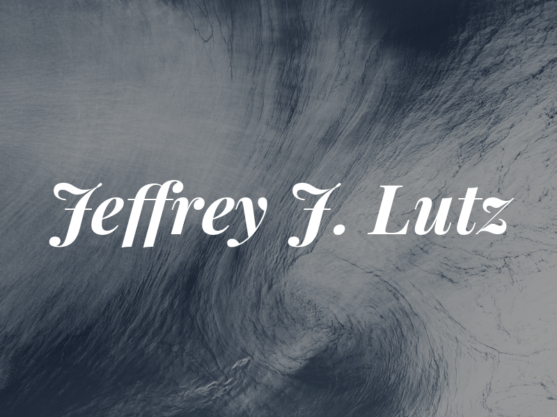 Jeffrey J. Lutz