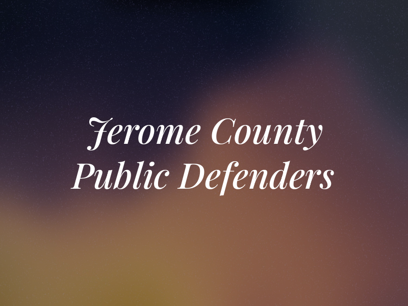 Jerome County Public Defenders