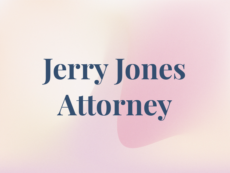 Jerry L Jones Attorney At Law