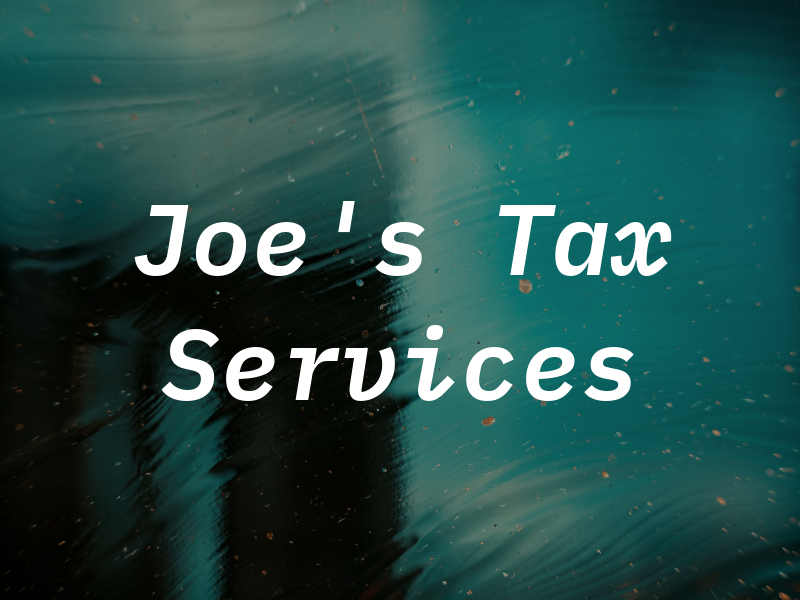 Joe's Tax Services