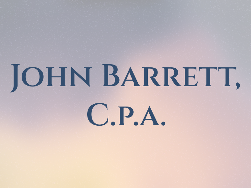 John C. Barrett, C.p.a.