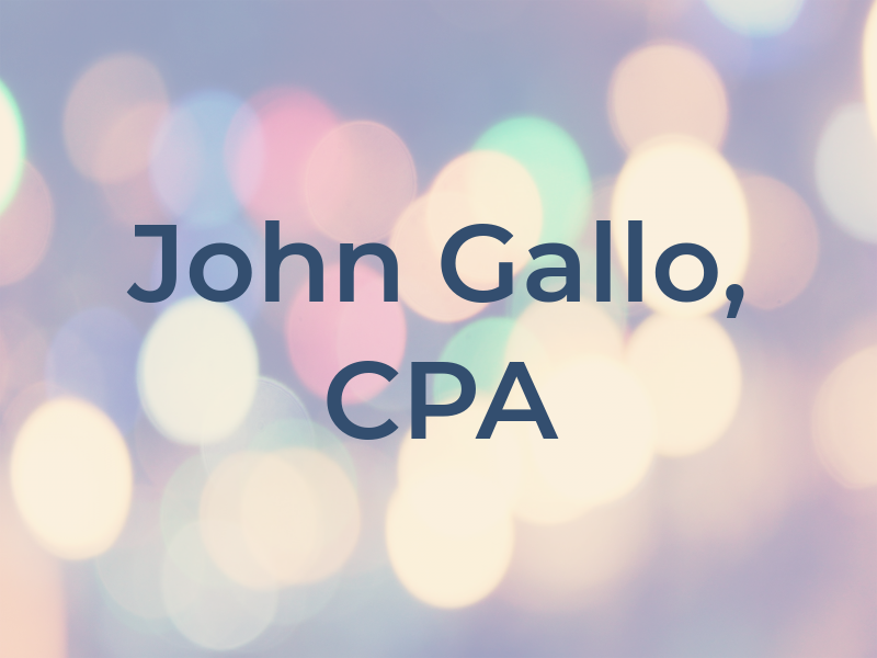 John Gallo, CPA