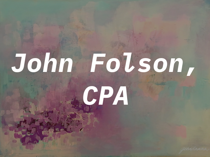 John Folson, CPA