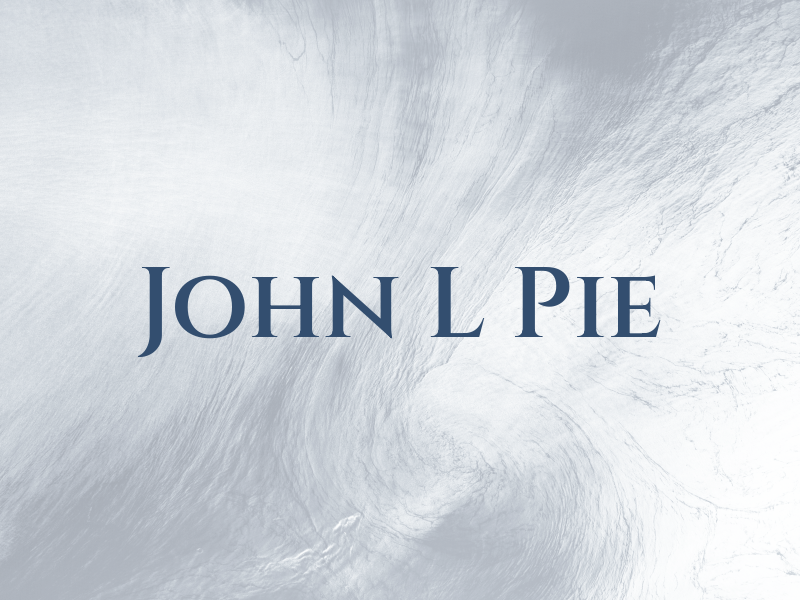 John L Pie