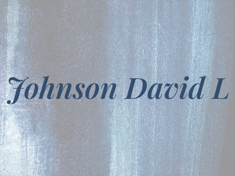 Johnson David L