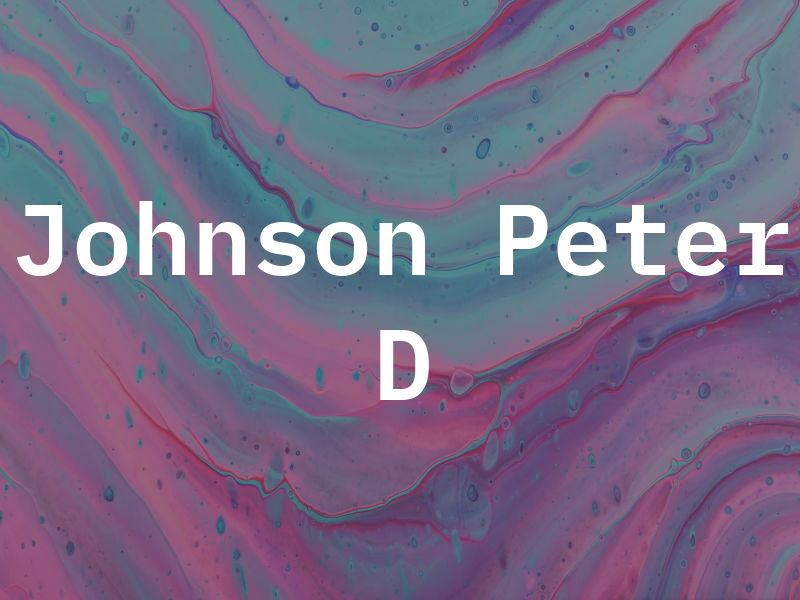 Johnson Peter D