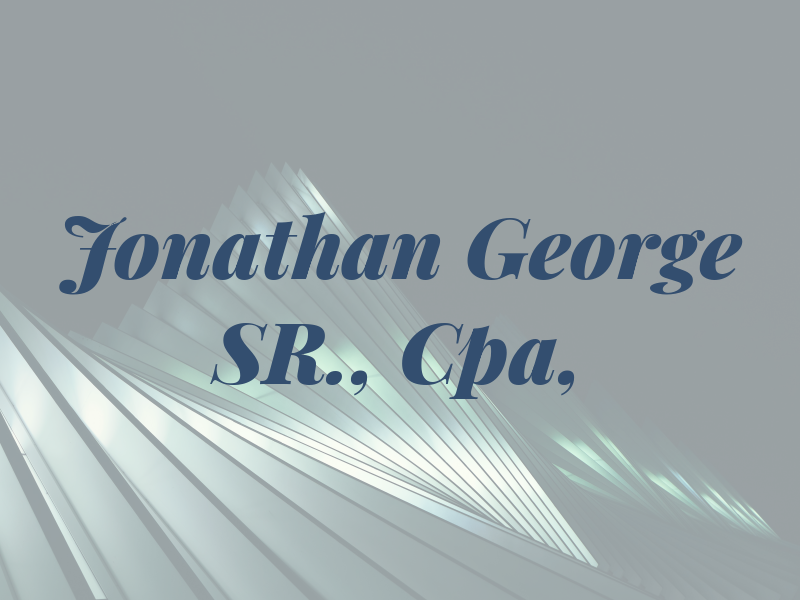 Jonathan F George SR., Cpa, CFP