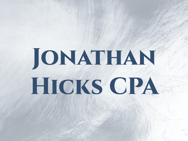 Jonathan Hicks CPA