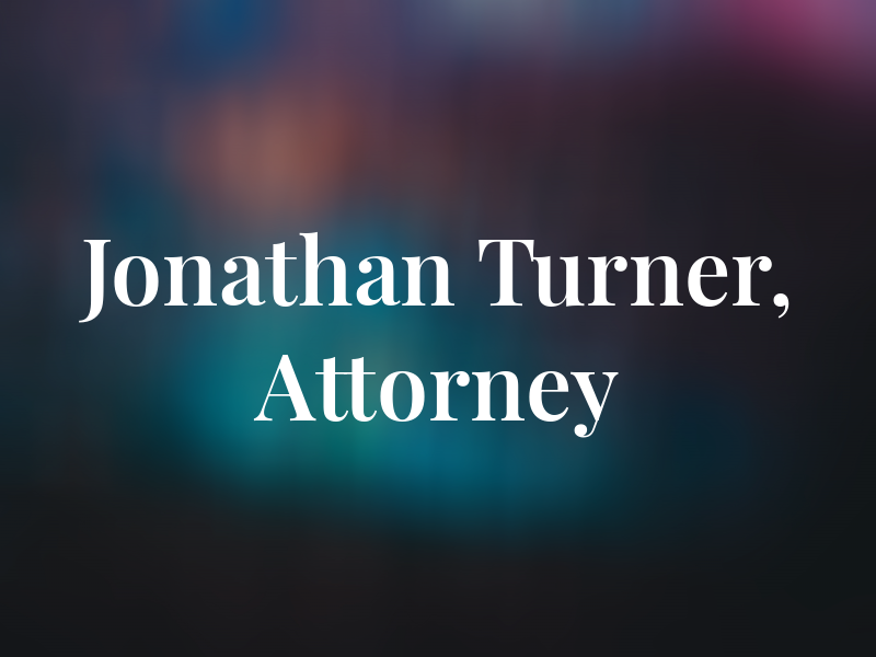 Jonathan T. Turner, Attorney at Law