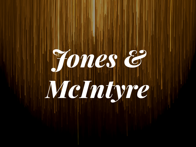 Jones & McIntyre