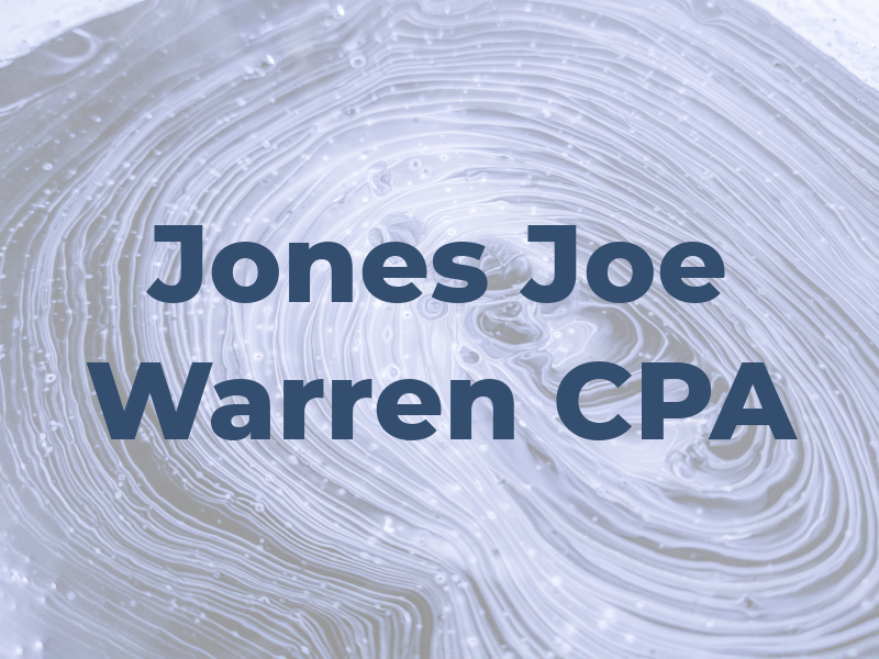Jones Joe Warren CPA