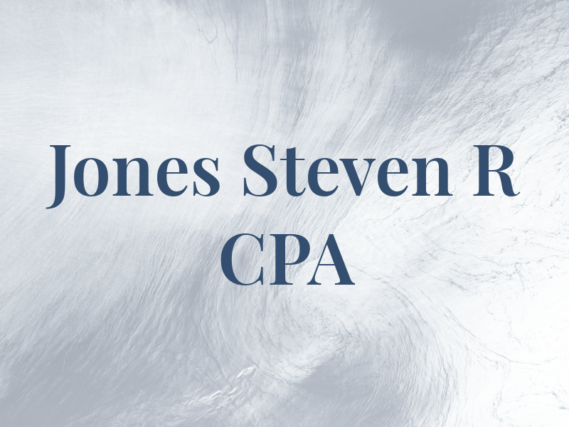 Jones Steven R CPA