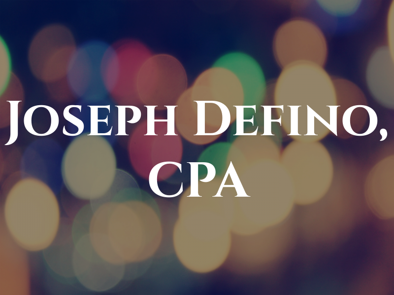 Joseph Defino, CPA
