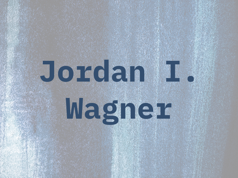 Jordan I. Wagner