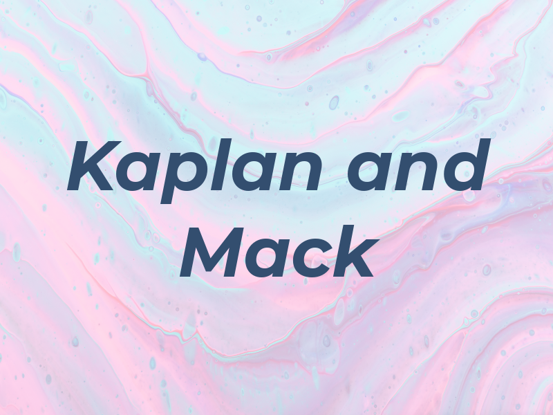 Kaplan and Mack