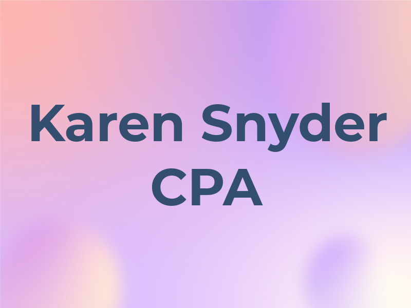 Karen Snyder CPA