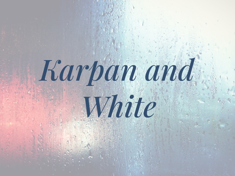 Karpan and White