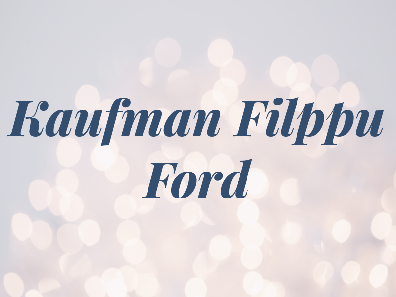 Kaufman Filppu Ford