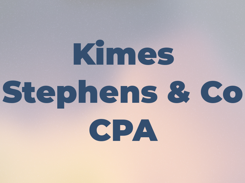 Kimes Stephens & Co CPA
