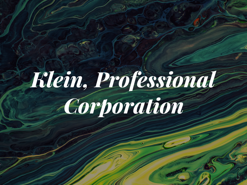 Klein, a Professional Law Corporation