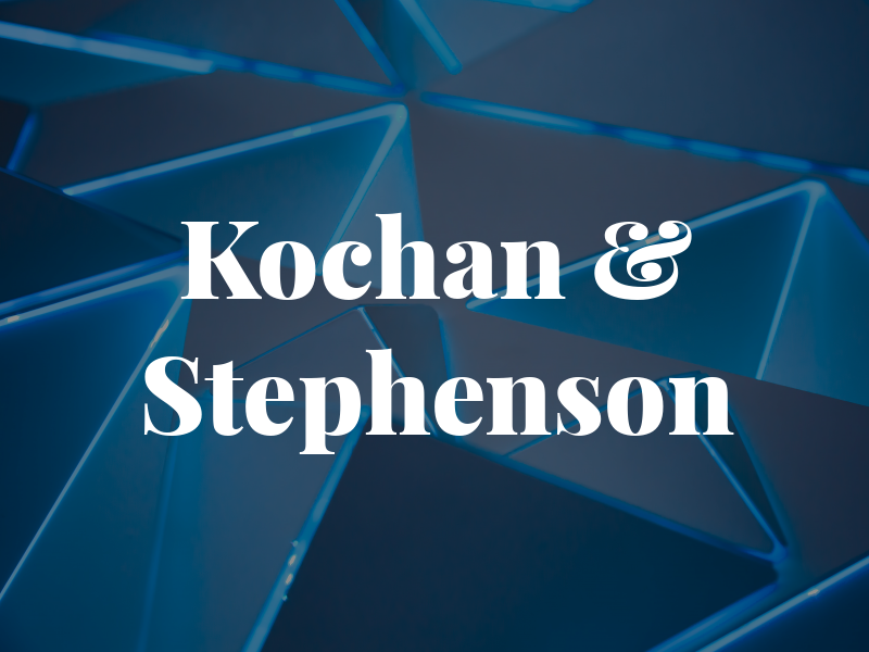 Kochan & Stephenson