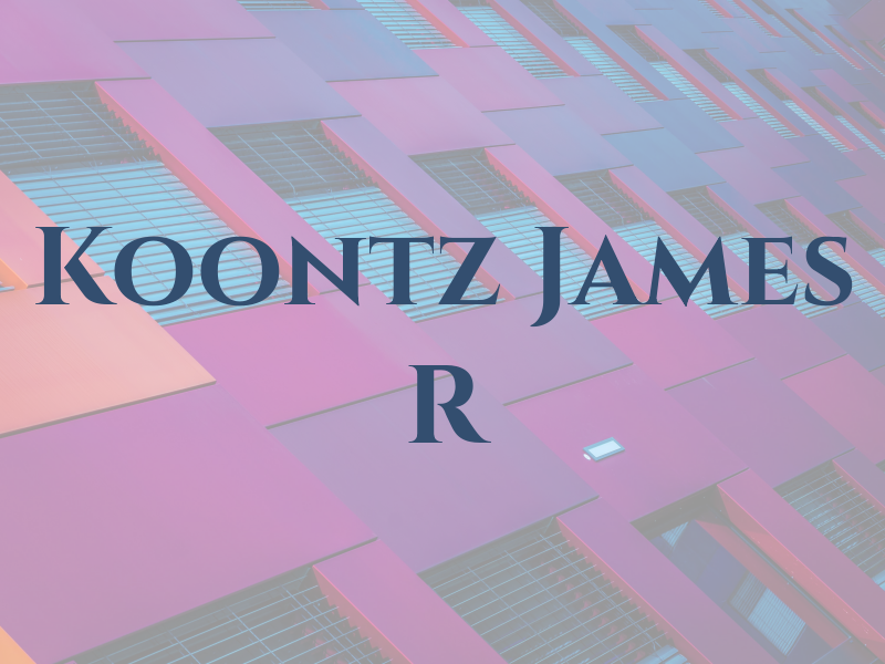 Koontz James R