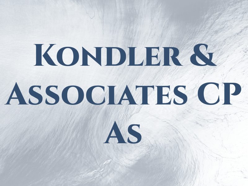 Kondler & Associates CP As