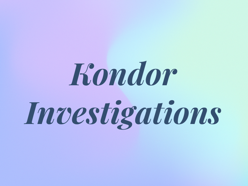 Kondor Investigations
