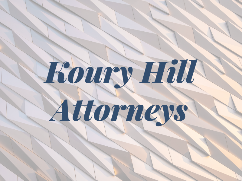 Koury & Hill Attorneys At Law