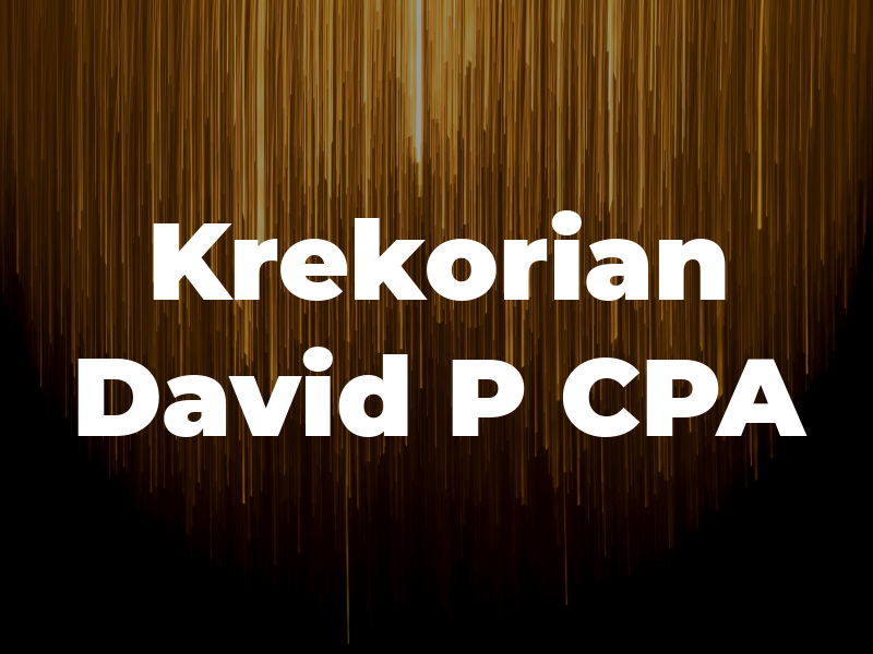 Krekorian David P CPA
