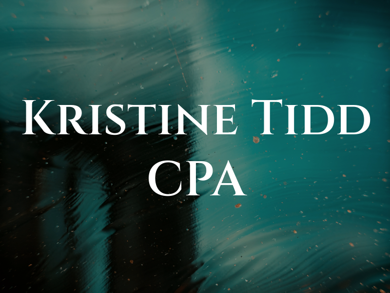Kristine Tidd CPA