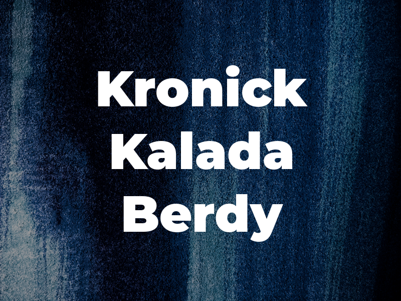 Kronick Kalada Berdy & Co