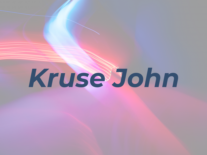 Kruse John