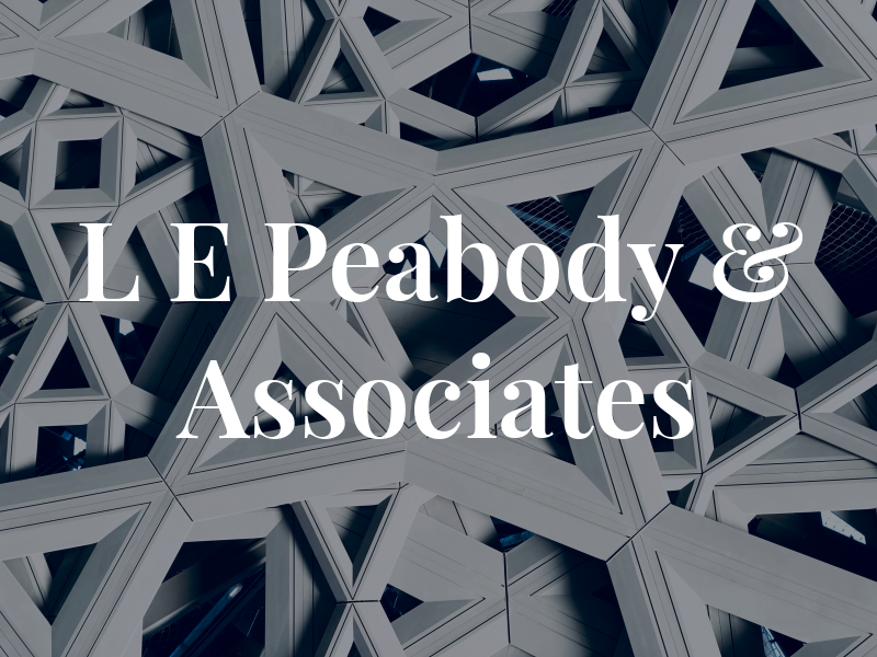 L E Peabody & Associates