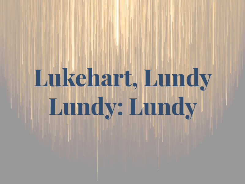 Lukehart, Lundy & Lundy: Lundy Jay P