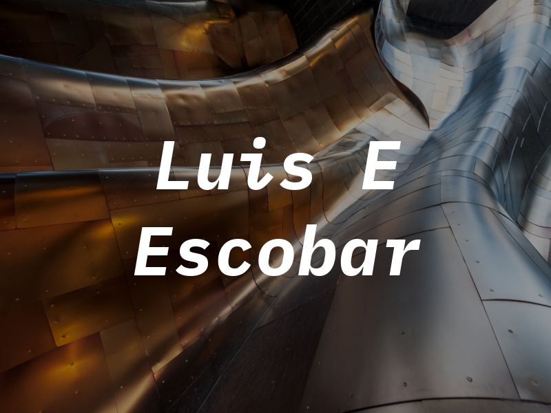 Luis E Escobar