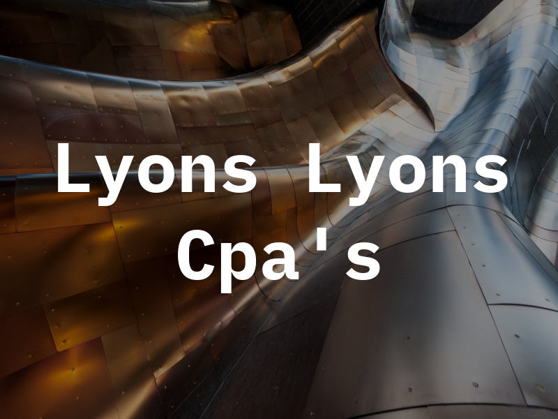 Lyons & Lyons Cpa's