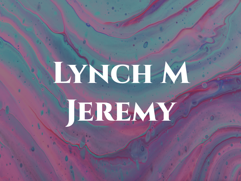 Lynch M Jeremy
